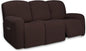 PureFit Super Stretch 3 Seats Recliner Sofa Couch Cover by PureFit