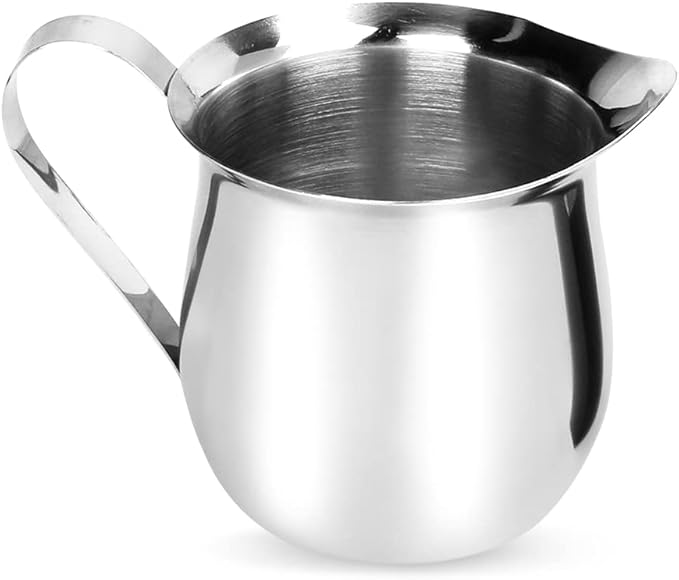 Rolin Roly 150ML Milk Frothing Pitcher Stainless Steel Small Bell-Shaped Creamer Coffee Jug for Barista Cappuccino Espresso Cups Latte Art Pitcher