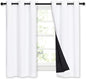 NICETOWN 100% Blackout Curtains 54 inches Long, Double-Deck Completely Blackout by NICETOWN