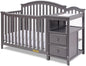 Pemberly Row 4-in-1 Convertible Crib and Changer, Sustainable Gray Pine Wood by PEMBERLYROW