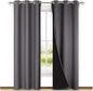 NICETOWN Room Warming Blackout Curtains 80 inches Long, Full Light Blocking by NICETOWN