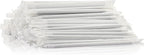 [400 Pack] Chunspak 5.75 inch Disposable Black Paper Cocktail Straws, Paper Bar Stirrers - Individually Wrapped
