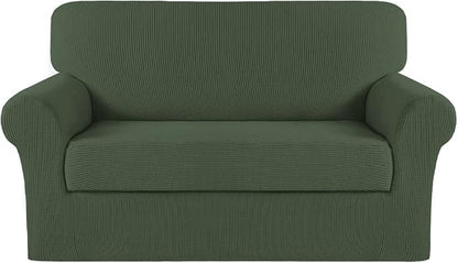 Turquoize Stretch Sofa Slipcover 2 Pieces Sofa Cover Couch Cover by Turquoize