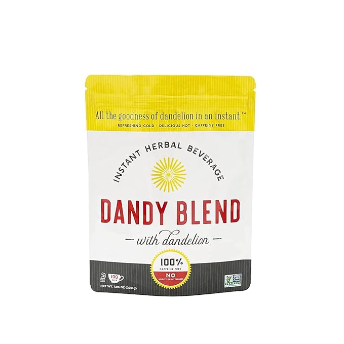 100 Cup Bag of Original Dandy Blend Instant Herbal Beverage with Dandelion, 7.05 oz. (200g) Bag