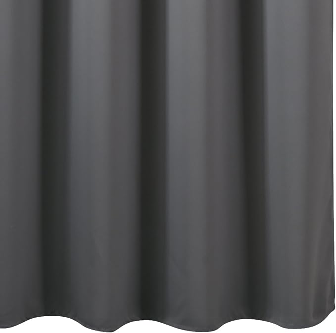 Blackout Curtains 66 x 54 Inch Long Frost Grey Curtains Set of 2 Panels Room - Image 8