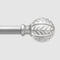 QDWIS Silver Curtain Rods for Windows 48 to 84 inch, Rustic Decorative Drapery by Unknown