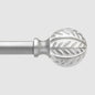 QDWIS Silver Curtain Rods for Windows 28 to 48 inch, Rustic Decorative Drapery by Unknown