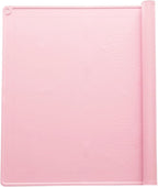 uxcell Silicone Pastry Mat, 31.5" x 23.6" Silicone Baking Mat with Measurements, Non-Stick Dough Rolling Mat for Making Pastry Cookies Bread Pizza Pink