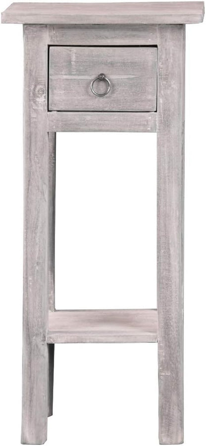 Sunset Trading Shabby Chic Cottage Accent Table, Distressed Light Gray - Image 4