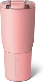 BrüMate Nav 25oz 100% Leak Proof Insulated Travel Tumbler with Magnetic BevLock™ Lid - Double Wall Cup-Holder Friendly Stainless Steel Mug (Guava)