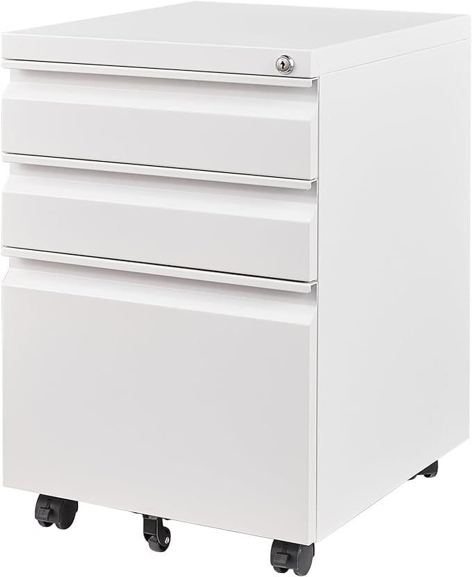 Letaya 3 Drawer Mobile File Cabinet by LetayaMetalCabinets
