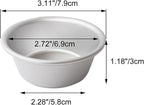 Aluminum Alloy Tart Pan, 3 Inch Cute Flan Mold, 10 Pieces Egg Tart Molds for Baking Pastel de Nata, Pie, Tartlet, Popover - Silver Tin