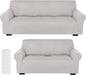 Peryiter 2 Pcs Sofa Covers Couch and Loveseat Covers Set Stretch Sofa Slipcover by Peryiter