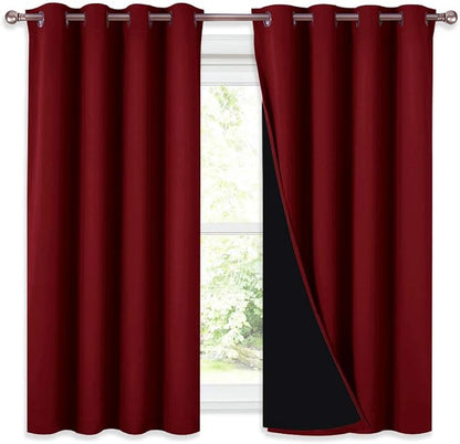 NICETOWN Kitchen Full Blackout Curtain Panels, Super Thick and Soft Insulated by NICETOWN