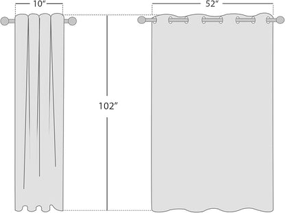 NICETOWN 100% Absolutely Blackout Linen Curtains - Image 2