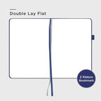 &And Per Se Blank Journal Notebook, 160 Pages, 5.7 x 8 inches College Ruled Thick Paper Notebook Journals for Writing, Hardcover Notebook(1 Pack, Royal Blue)