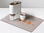Golener Thick Coffee Maker Bar Mat Countertop,Quick dry mat,Bar Drying Mat,Coffee Bar Tray for Countertop,Coffee Nook Mat,Spill Mat