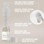 Bakell - Ivory Tinker Dust (4g, 1x Mini Spray Pump) Edible Glitter for Food, Desserts, and Beverages!