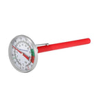 MEASUREMAN Milk Thermometer, Food/Meat Instant Read Thermometer, Pocket Size, Dishwasher Safe, Red, for Meat/Food Cooking and Grilling/Oven, Milk Foam, Coffee Drinks