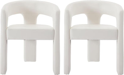 VESCASA Faux Leather Barrel Dining Chair by VESCASA