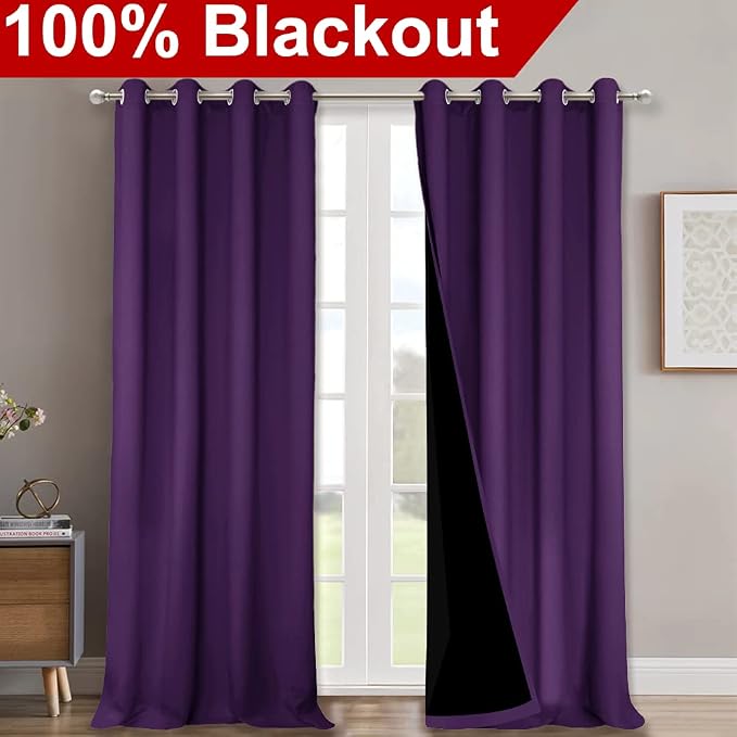 NICETOWN 100% Blackout Curtains - Image 2