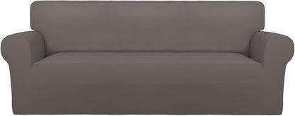 PureFit Stretch Couch Covers for Sofa Large Sofa Slipcovers Taupe | 1-Piece by PureFit