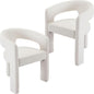 BESTANO Set of 2 Modern PU Leather Upholstered Dining Chairs by BESTANO
