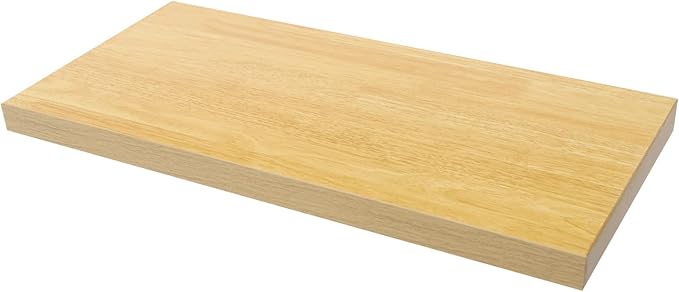 Butcher Block Countertop | 24x12in Wood Board Countertop | DIY Washer Dryer/Island/Kitchen countertop | Counter top Cutting Board | 1102lbs Load Capacity | Wood Color | NO Base Legs