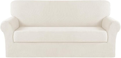 Turquoize Stretch Sofa Slipcover 2 Pieces Sofa Cover Couch Cover by Turquoize