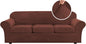 H.VERSAILTEX High Stretch Sofa Slipcover 4 Piece Cover Velvet Furniture by HVERSAILTEX