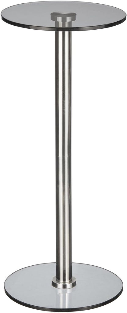 mDesign Glass Top Side/End Drink Table - Image 6