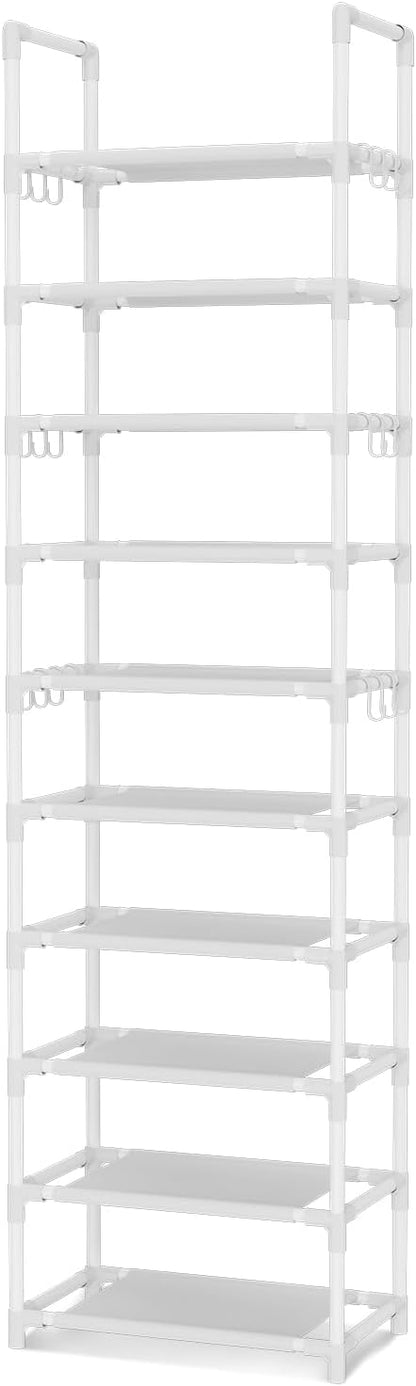 VTRIN 10 Tiers Tall Shoe Rack Holds 20-25 Pairs of Shoes Sturdy Vertical Shoe - Image 8