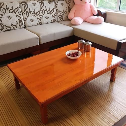 Korean Style Folding Solid Wood Low Table - Image 4