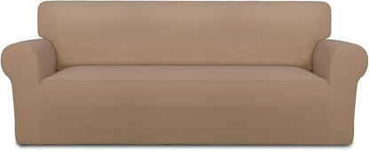 PureFit Stretch Couch Covers for Sofa Large Sofa Slipcovers Camel | 1-Piece by PureFit