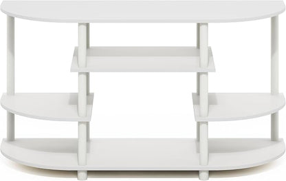 Furinno Jaya TV Stand, 4-Tier Toolless Assembly Corner Entertainment Center - Image 6