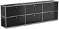 Modern Storage Cabinet Black H, Home Office Cabinet, Versatile Free-Standing by ARVORAHome