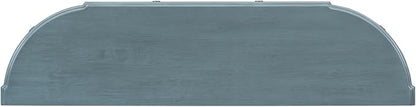 Retro Curved Console Table, Antique Blue - Image 8