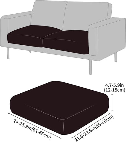 Fuloon Faux Leather Couch Cushion Slipcover, Waterproof Stretch Covers - Image 5
