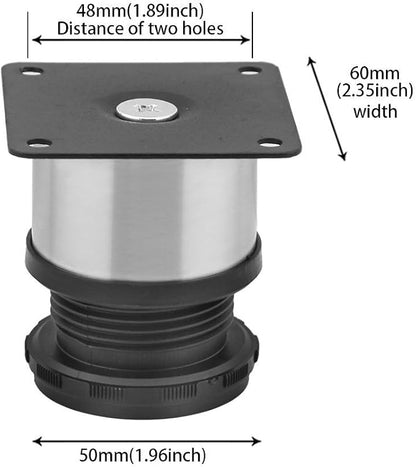 VOVOV Furniture Cabinet Metal Legs Adjustable Stainless Steel Kitchen Feet - Image 3