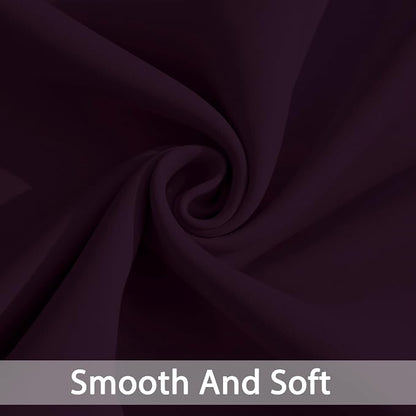 Yakamok Room Darkening Curtains 52x96 inch Length Dark Purple-Living Room | 2 - Image 7
