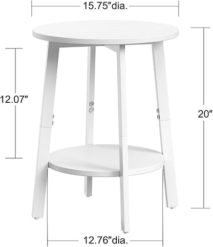 sthmec Side Table, Small Round End Table - Image 3