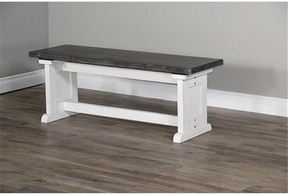 Pemberly Row 4-Piece Farmhouse Wood Breakfast Nook Set - Image 8