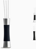 Crema Coffee Products Weiss Distribution Technique (WDT) Tool | Even Coffee Ground Distribution for Better Extraction | Stainless Steel with Silicone Grip | Includes 6 Pins & Storage Vault | Silver