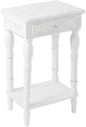 Sunshine Megastore Carved White Side Table by ZingzThingz