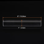HARFINGTON Acrylic Clay Roller 6 Inch x 1 Inch Solid Non-Stick Plastic Round Tube Roller Polymer Clay Rod Fondant Rolling Pin for Shaping, Sculpting, Modeling DIY Crafts, Transparent