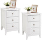 Bonnlo Upgraded White Night Stands by Bonnlo
