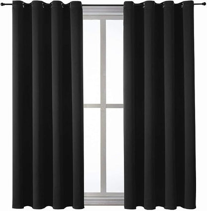 ChrisDowa Blackout Curtains for Bedroom and Living Room 63 Inches Long | 2 - Image 7