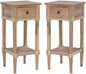 Home Square Wood Accent Starfish Coastal Side Table in Natural by HomeSquare