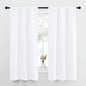 NICETOWN White Curtains for Bedroom, Short Curtains & Draperies for Small Window by NICETOWN