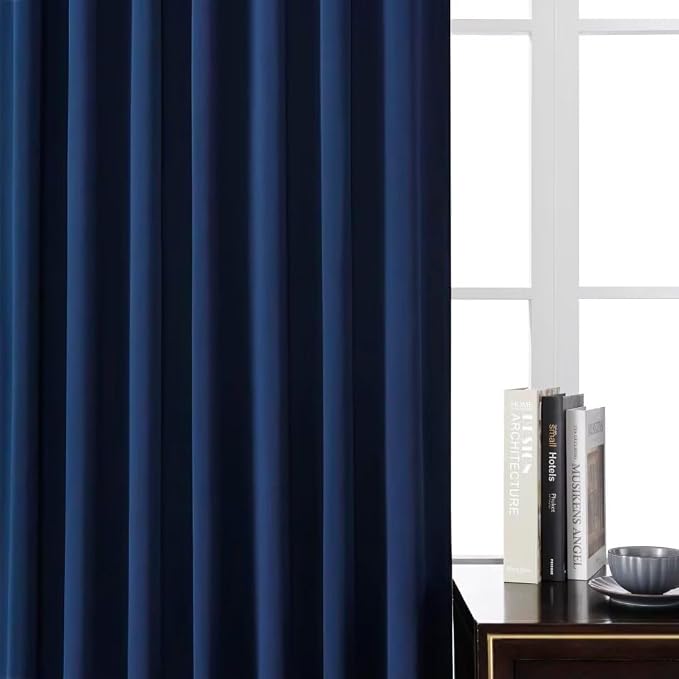 Joydeco Blackout Curtains 96 Inches Long, Thermal Insulated Black Out Curtains - Image 8